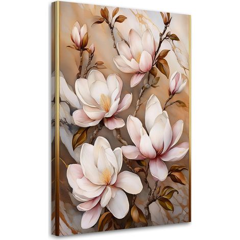 Tableau déco Fleurs de Magnolia Nature Botanique 40x60 (1/5)