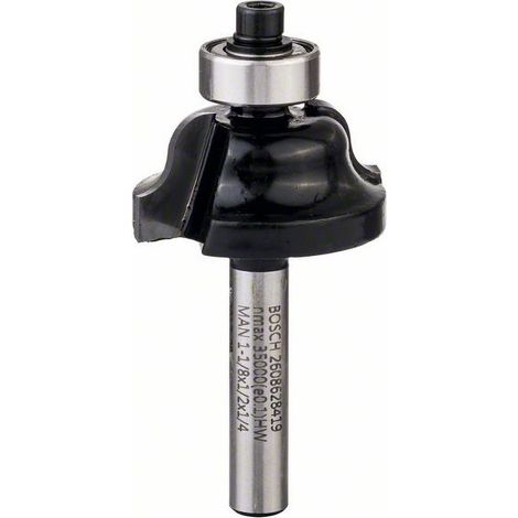 Fraise à chanfreiner B, 1/4 pouce, R1 4 mm, D1 28,6 mm, B 8 mm, L 12,4 mm, G 54 mm (1/4)