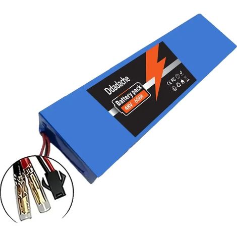 Batterie, capacité de 60Ah, compatible avec les véhicules personnels électriques, Balle-SM, 48V-g (1/2)