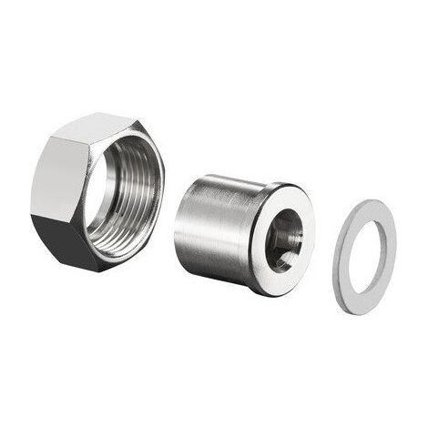 RACCORDO A TENUTA PIATTA (DA BYPASS) DN15 1/2 F - 7/8 M