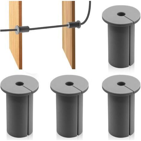 Kit de routage de câbles 4 pièces, passe-câbles muraux, cache-trous de câbles muraux, compatible avec les supports Starlink, protège les fils dans les trous muraux de 1 pouce