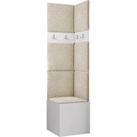 Conjunto para recibidor Pinis XXI, Abriamo 3, 186x42x46cm, Tapiz, Aglomerado laminado, Colocada, Montada en la pared