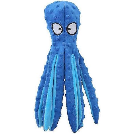 Jouet pour chien pieuvre Whiskerspot, peluche pieuvre écologique, jouet pour chien sans rembourrage jkw (1/5)