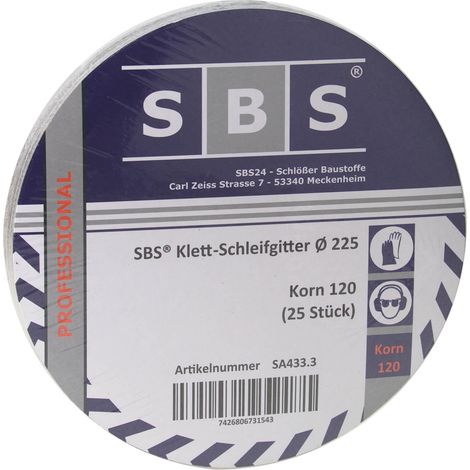 25 Blatt Gitterleinen Schleifgitter 225mm Korn 120 für Langhalsschleifer Trockenbau (1/2)
