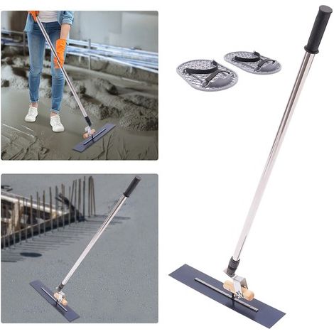 Bull Float Kit Concrete Trowel with Long Handle Cement Surface Smoothing Tool