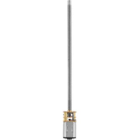 Moteur de réduction de bote de vitesses DC 6/12 V N20 avec arbre de sortie long M4 x 100 mm (6 V 60 tr/min) (1/5)