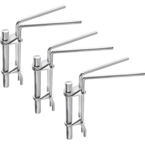 Kit de herramientas para juntas universales de acero inoxidable, 3 piezas, color plata, para cilindros hidráulicos y vástagos de pistón instalación rápida, amplia aplicación. (1/5)