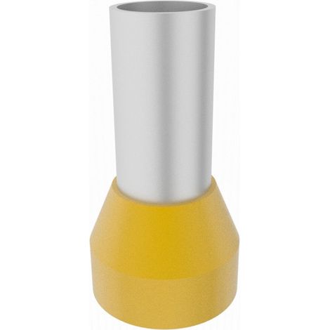 Connettore terminale a manicotto isolato per cavi da 70 mm² giallo, 1 pezzo
