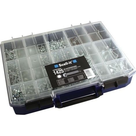 Estuche de tornillos autorroscantes con cabeza Teteh en pasador métrico 1425 tornillos Thaz