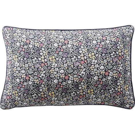 Coussin Déhoussable avec Passepoil 40 x 60 cm – Gaze de Coton Imprimée Malia (1/4)