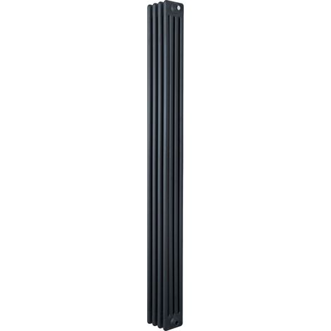Radiatore Tradizionale 4 Colonne Verticale Riscaldamento Antracite 1800x200 mm