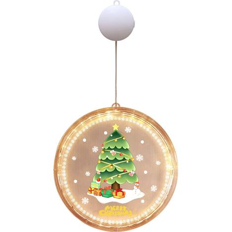 Lot de 4 fenêtres LED 3D de Noël, suspensions créatives, stickers vitrine (1/5)