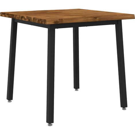 Mesa de comedor con borde natural 60 x 55 x 75 cm vidaXL