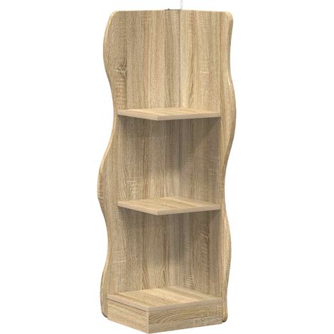 Maison Exclusive - Eckregal mit Regal Sonoma-Eiche 34 x 33 x 102