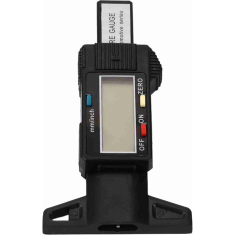 Jauge numérique de profondeur de bande de roulement de pneu de voiture, outil de mesure 0 à 25.4mm, étrier, écran LCD noir (1/5)