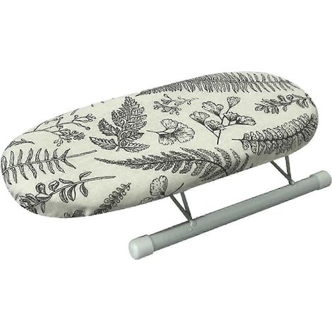 Mini table à repasser, table à repasser domestique, tapis de repassage, table à repasser pour buanderie, couture, dortoir, maison-Leaf pattern