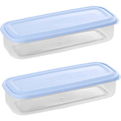 Lot de 2 boîtes de conservation pour nouilles, récipients de rangement alimentaire, boîtes pour pâtes spaghetti (1/5)