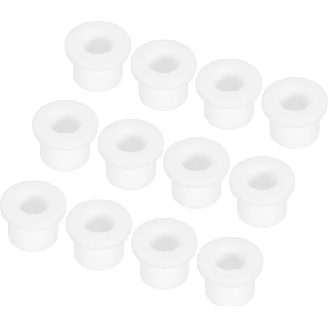 30Pcs Passe-Câble Diamètre Montage 14mm ID 9mm H 12mm Blanc (1/5)