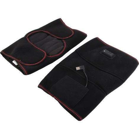 Lot de 2 Genouillères Chauffantes Vibrantes, Électrique pour Soulager l'Arthrose, Kinésithérapie et Douleurs du Genou, Taille Unique (1/5)