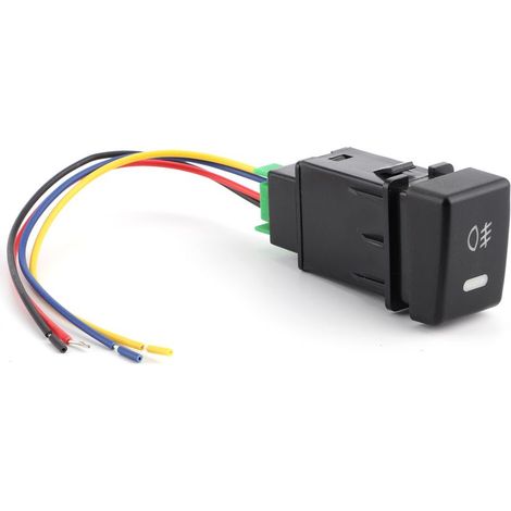 Bouton de commutation pour phare antibrouillard avant de voiture, avec fil de connexion, adapté à ISUZU MUX DMAX (1/5)