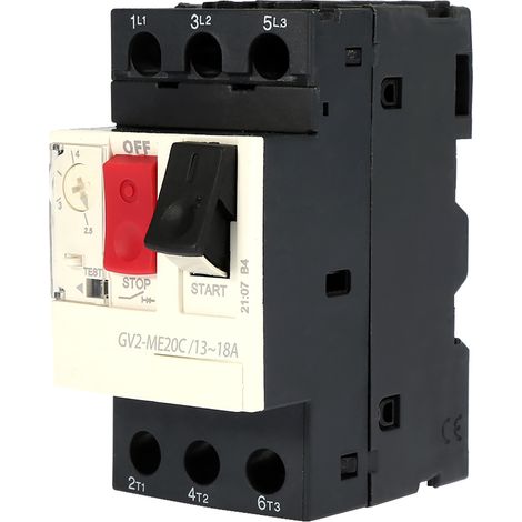Disjoncteur de protection moteur GV2-ME20C, interrupteur de protection moteur 1318 A
