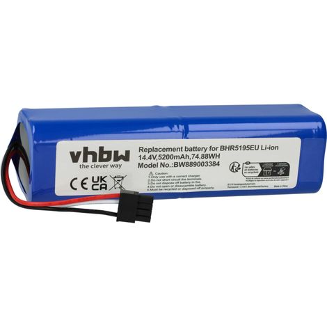 vhbw 1x Battery Replacement for Xiaomi P2150-4S2P-MMBK for Home Cleaner (5200mAh, 14.4 V, Li-Ion) (1/5)