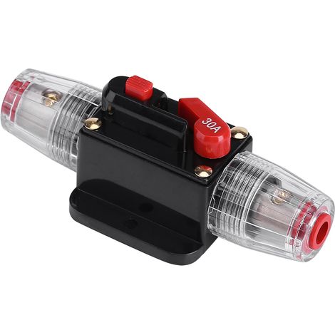 12V-24V Kfz-Leistungsschalter mit Rückstellung, 30A-Sicherung, Schutz für Audio-/Videosysteme und Konverter (1/3)