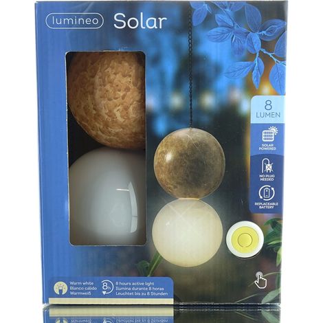 Kaemingk Hängelampe Solar - weiß - terracottafarben (1/2)