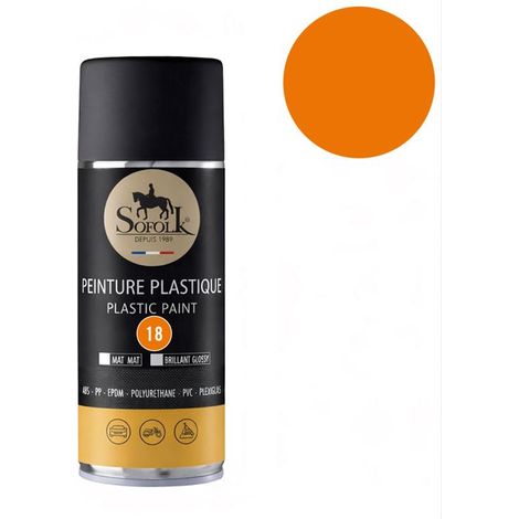 Pittura Plastica ad alta resistenza: interno ed esterno SOFOLK - 18-ARANCIONE OPACO - Aérosol 400ml (1/5)