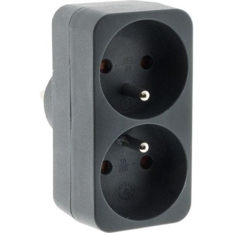 Wandmontiertes Biplite, 2X16A Grau ZENITECH