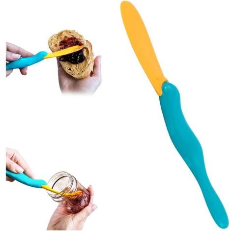 Couteau à Beurre - Non spécifié - 21 cm - Silicone de qualité supérieure - Bords arrondis - 1 pièce (1/4)