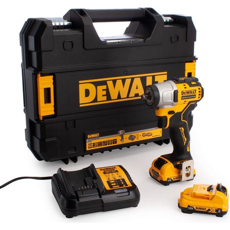 DEWALT DCF902D2 XR Brushless Sub-Compact 3/8in Impact Wrench 12V 2 x 2.0Ah Li-ion DEWDCF902D2