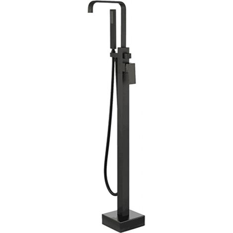 Rubinetto per vasca da bagno moderno Besco nero a pavimento (1/3)