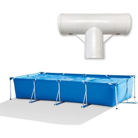 3 pièces de raccord en T droit blanc de 40 mm, coude à 90° et 180°, raccord en T tridimensionnel à 3 voies pour tuyau de piscine (BLANC, 3 pièces) (1/5)