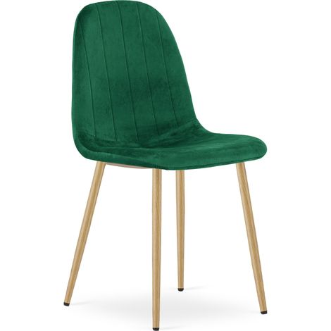 Chaise - leobert - padva - velours vertpieds chene - 445 x 53 x 87 cm 211770286 (1/5)