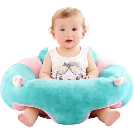 Mignon Siège de Soutien pour Bébé 45X45CM Coussin Canapé Bébé en Peluche Doux Coussin Siège d'Apprentissage pour s'Asseoir Confortable Chaise de Protection Canapé pour Nouveau-Nés (1/5)