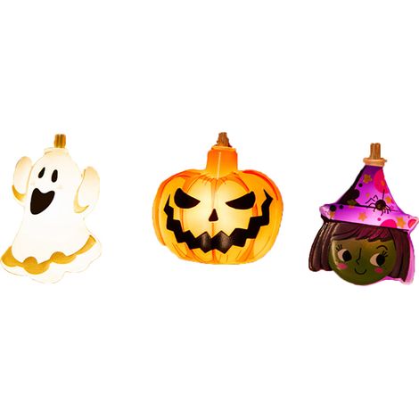 Décorations d'Halloween style A, 3 m, 20 LED, alimentées sur piles (1/5)