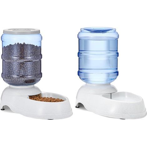 Distributeur d'eau 1 gallons pour Chiens et chats, 3.8 litres, Petite taille, Transparent (1/5)