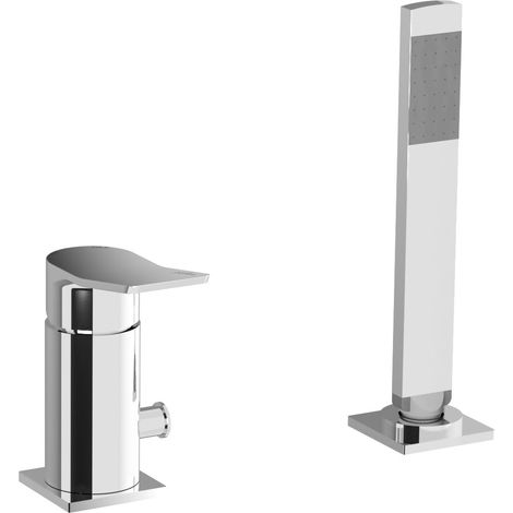 Miscelatore bordo vasca con deviatore Paffoni serie Tilt TI041CR  Cromato - Ottone