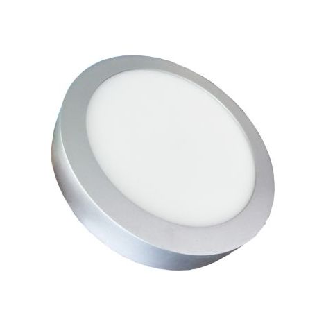 Downlight Superficie 20 W. Redondo Plata TVTECH