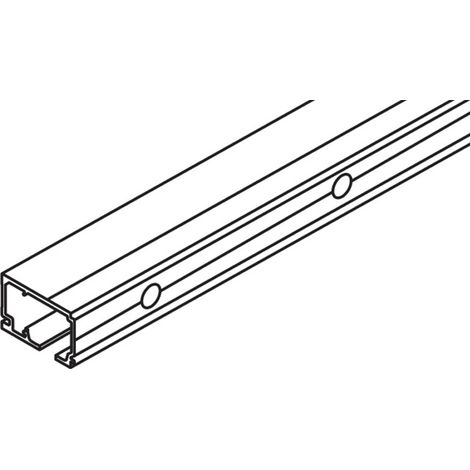 RAIL ROUL.PORTA 60/100 HC ALU ANOD L.2500MM - 057.3112.250 - HAWA