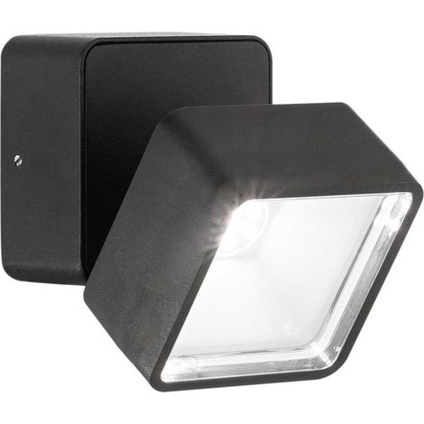 Ideal Lux OMEGA Quadratischer Einzelstrahler Schwarz IP54 4000K (1/2)