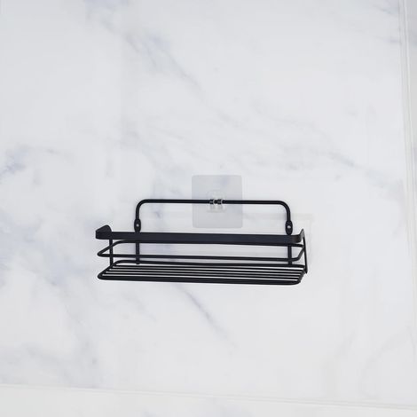 DK HOME Cesta de Ducha Premium Negro (1/3)