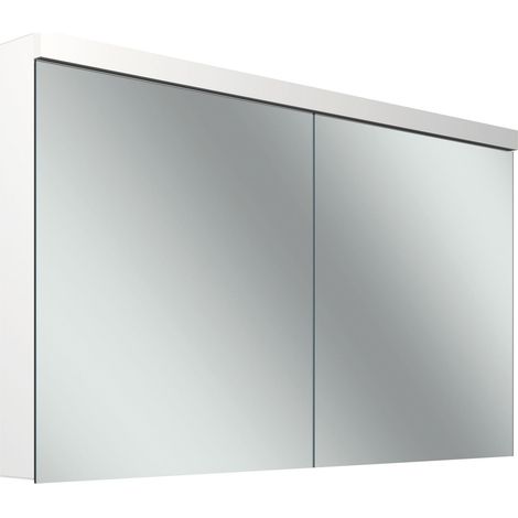 Armario con espejo Schneider LOW plus LED, 2 puertas 65/65cm, (1/5)