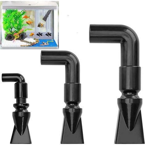 3 pcs Aquarium Water Outlet Duckbill Plastic 360° Adjustable Fish Tank Rotating Water Outlet Aquarium outlet nozzle joint Tank Water Outlet Tube Fitting for Fish Tanks Water Outflow Pipe Fitting (1/5)