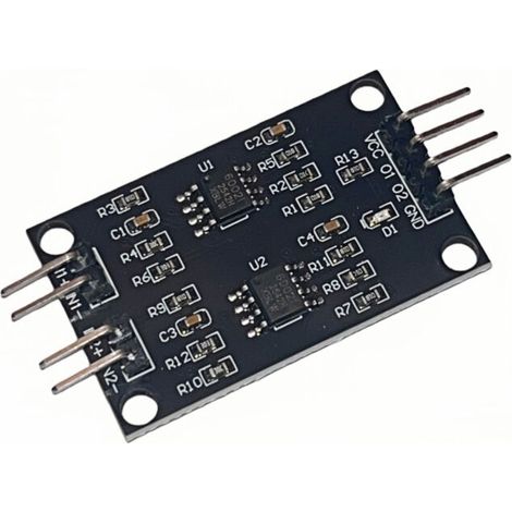 Module compatible de conversion AD en tension, convertisseur analogique-numérique 51/STM32 à double canal linéaire 0 à 5 V vers 0 à 3,3 V. (1/2)