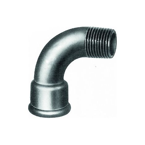 Courbe 90° mâle femelle grand rayon 1 noir - 3/8'' - SFERACO