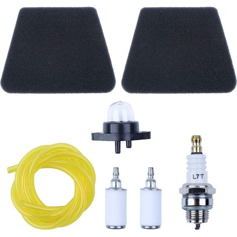 Kit de filtre à air, ampoule de démarrage et tuyau à carburant pour Husqvarna Poulan Pro Woodshark WildThing Sears Craftsman 530037793 Pièces de tronçonneuse (1/5)