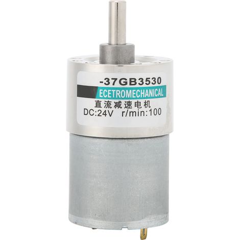 Moteur DC 24V à couple élevé, micro-engrenage aimant permanent XD-37GB3530, 100 tr/min, basse vitesse pour usage intensif (1/5)