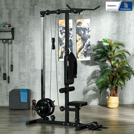 Station de musculation - .fr x FFHandball - Station à Poulie, tirage poitrine, banc de musculation Musculation (1/5)